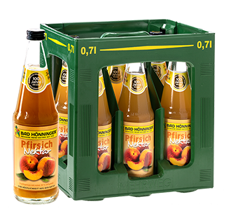 Der aromatische Pfirsich Nektar von Bad Hönninger.